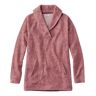 Women's Heritage Marled Fleece, Shawl Collar Deep Wine Heather Medium, Polyester Cotton Polyester L.L.Bean