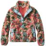 Women's Sherpa Fleece Pullover, Print Sienna Brick Camo XXS, Fleece/Nylon L.L.Bean