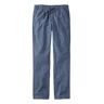 Women's Lakewashed Pull-On Chinos, Mid-Rise Chambray Ankle Pants Dark Chambray 4 Medium Tall, Cotton L.L.Bean