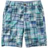 Women's Comfort Stretch Shorts, Patchwork Bermudas 9" Aqua Sea Patchwork 22W, Cotton L.L.Bean