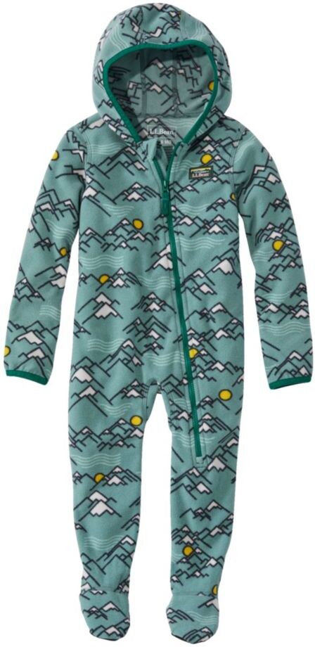 Infants' Fitness Fleece Bunting Mineral Blue/Mountains 12-18 m L.L.Bean