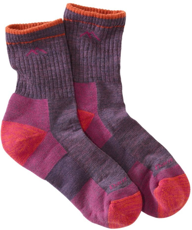 Women's Darn Tough Micro-Crew Cushion Socks Plum Medium, Wool Blend/Nylon