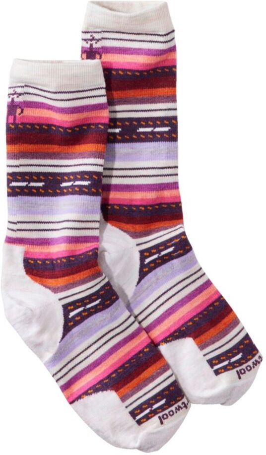 Adults' Smartwool Everyday Margarita Crew Sock Moonbeam Large, Wool Blend/Nylon