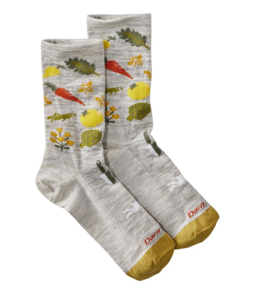 Women's Darn Tough Farmer's Market Socks, Crew Ash Large, Wool Blend/Nylon