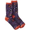 Women's Darn Tough Flutter Crew Sock Plum Small, Wool Blend/Nylon