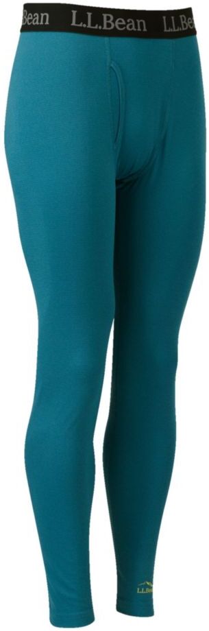 Men's L.L.Bean Midweight Base Layer - Long Underwear Pants Mallard Teal Medium, Synthetic