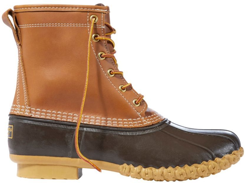 Men's Bean Duck Boots, 8" GORE-TEX/Insulated Tan/Brown 13(EE), Leather/Rubber L.L.Bean