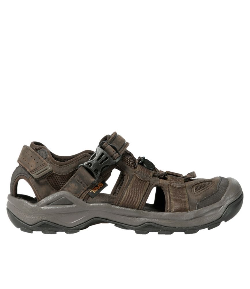 Men's Teva Omnium 2 Leather Sandals Turkish Coffee 9(D), Leather/Rubber/Neoprene