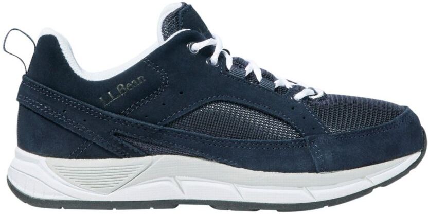 Women's Comfort Fitness Walking Shoes, Suede Mesh Classic Navy 11(B), Suede Leather/Rubber L.L.Bean