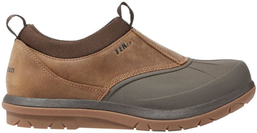 Women's Storm Chaser 5 Slip-On Slippers Toasted Coconut/Bean Boot Brown 10(B), Leather/Rubber L.L.Bean