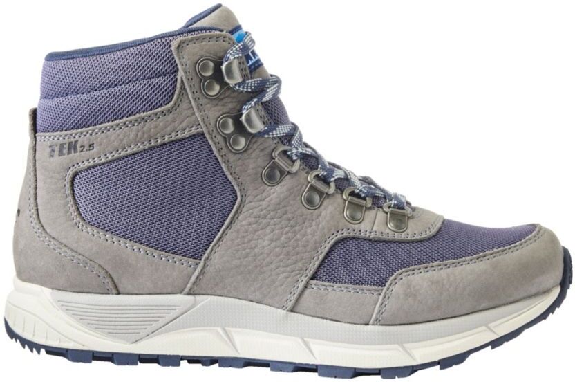 Women's Mountain Classic Hiking Boots Frost Gray/Raw Indigo 8.5(B), Leather/Rubber L.L.Bean