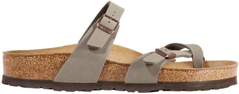 Women's Birkenstock Mayari Birkibuc Sandals Stone 42(B), Suede Leather