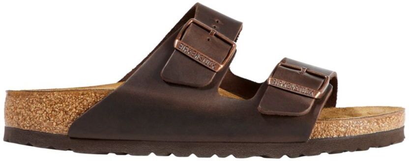 Women's Birkenstock Arizona Sandals, Leather, Classic Footbed Habana 39(B), Suede Leather