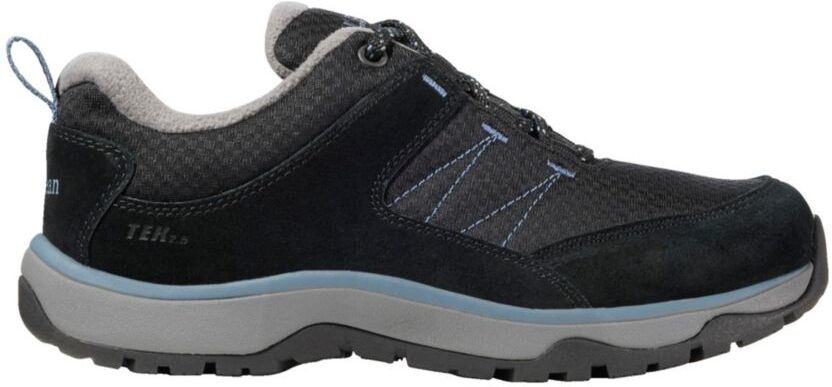 Women's Snow Sneaker 5 Shoes, Lace-Up Black/Slate 6.5(B), Suede Leather/Rubber L.L.Bean