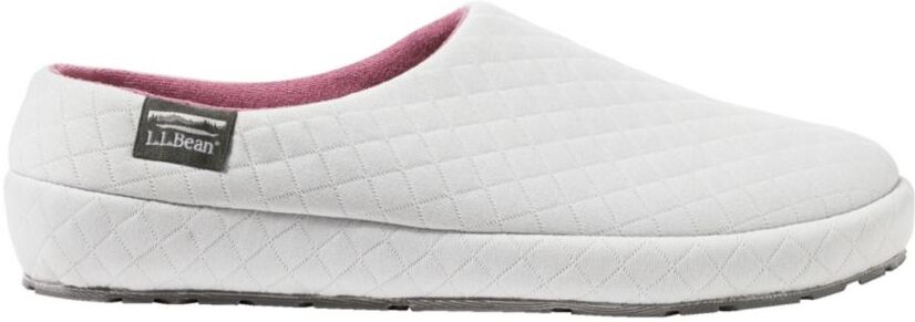 Women's Quilted Slipper Scuff Slippers Pewter 11(B), Rubber/Eva Foam L.L.Bean