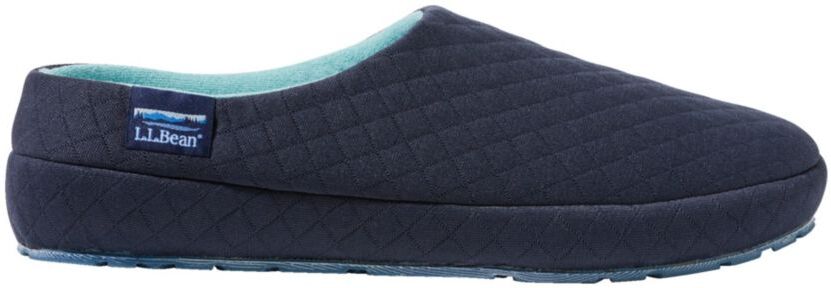 Women's Quilted Slipper Scuff Slippers Classic Navy 10(B), Rubber/Eva Foam L.L.Bean