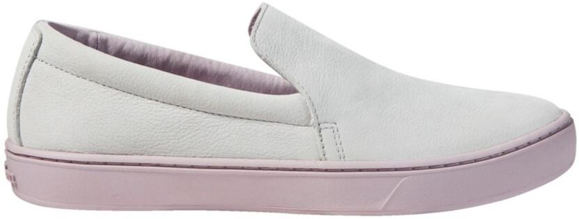 Women's Eco Bay Leather Slip-On Slippers Gray Mist/Violet Ice 10(B) L.L.Bean