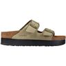 Women's Birkenstock Papillio Arizona Platform Sandals, Nubuck Eucalyptus 42 N(A-B), Suede Leather