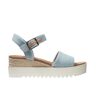 Women's TOMS Diana Sandals Pastel Blue 7.5(B)