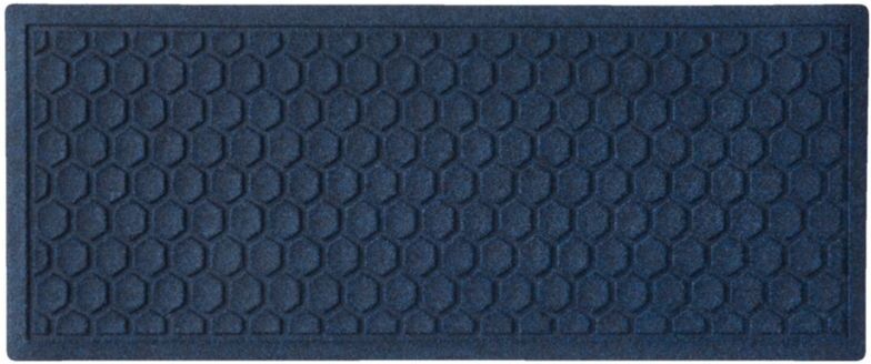 Washable Waterhog Boot Mat, Honeycomb Dark Blue, Rubber L.L.Bean