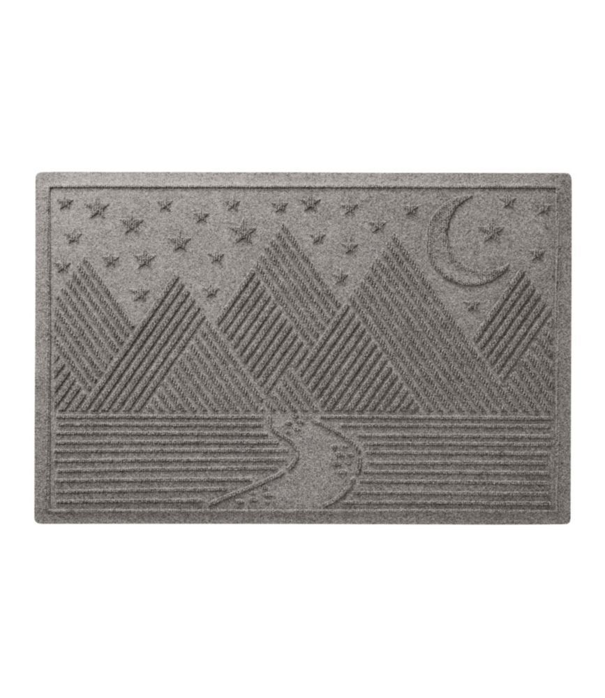 Everyspace Recycled Waterhog Doormat, Twilight Mountain Range Medium Gray Medium, Rubber L.L.Bean