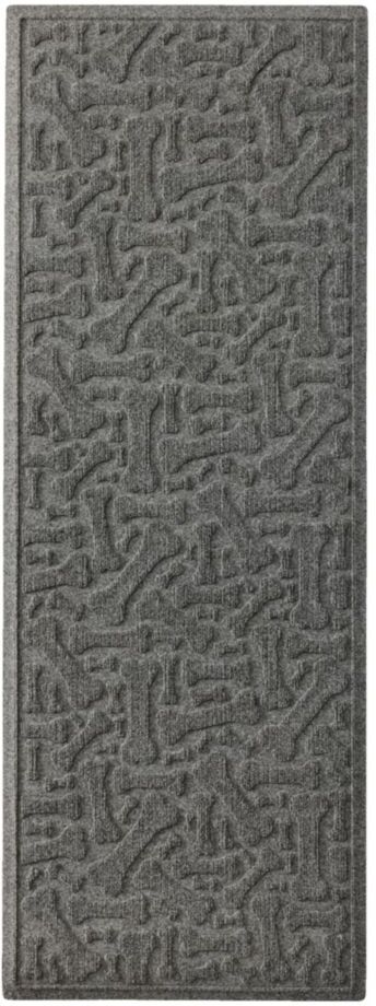 Recycled Waterhog Runner, Dog Bones Medium Gray, Rubber L.L.Bean