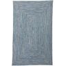 All-Weather Braided Rug, Concentric Pattern Rectangular Indigo Multi 5'x8', Polypropylene L.L.Bean