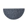 Trans-Ocean Imports Wool Hearth Rug, Crescent, Leaf Slate Blue 56"x26"