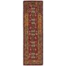 Momeni Double Border Wool Hooked Runner, Sienna Multi