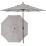 Treasure Garden Sunbrella Market Umbrella, Aluminum Gray, Sunbrella/Aluminium