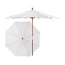 Treasure Garden Sunbrella Market Umbrella, Wood Sea Salt, Sunbrella/Wood