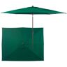 Treasure Garden Sunbrella 8' x10' Market Umbrella Hunter Green, Sunbrella/Aluminium