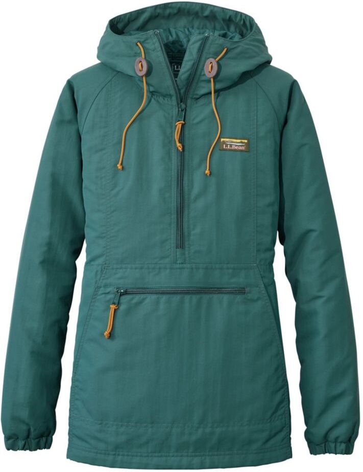 Women's Mountain Classic Insulated Anorak Spruce Pine Large, Synthetic/Nylon L.L.Bean