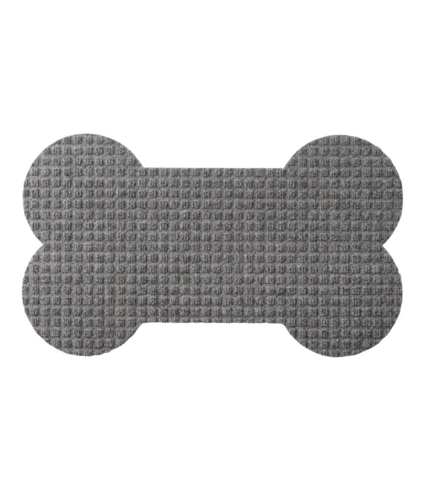 Everyspace Waterhog Dog Placemat, Dog Bone Medium Gray Small, Rubber L.L.Bean