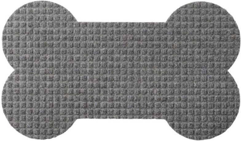 Everyspace Waterhog Dog Placemat, Dog Bone Medium Gray Large, Rubber L.L.Bean