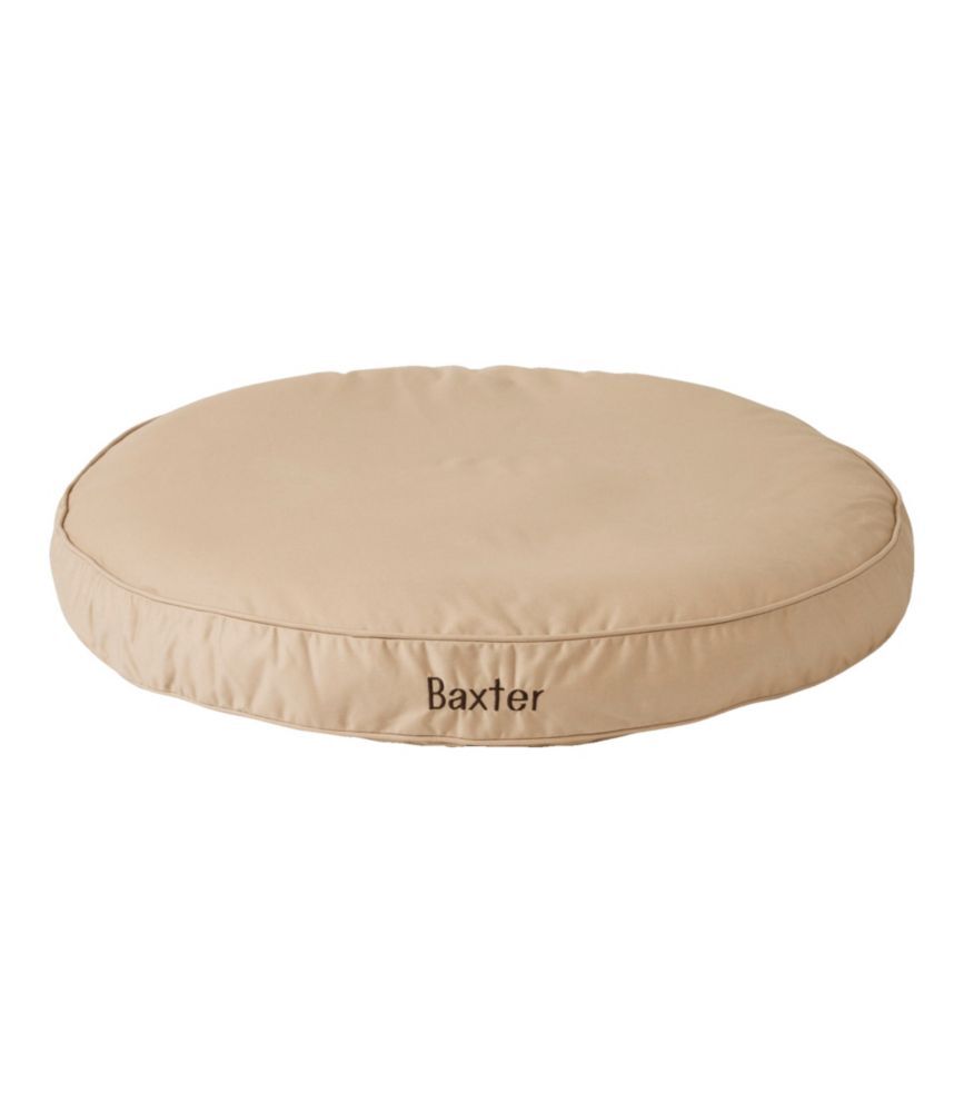 Premium Denim Dog Bed, Round Khaki Small, Twill L.L.Bean