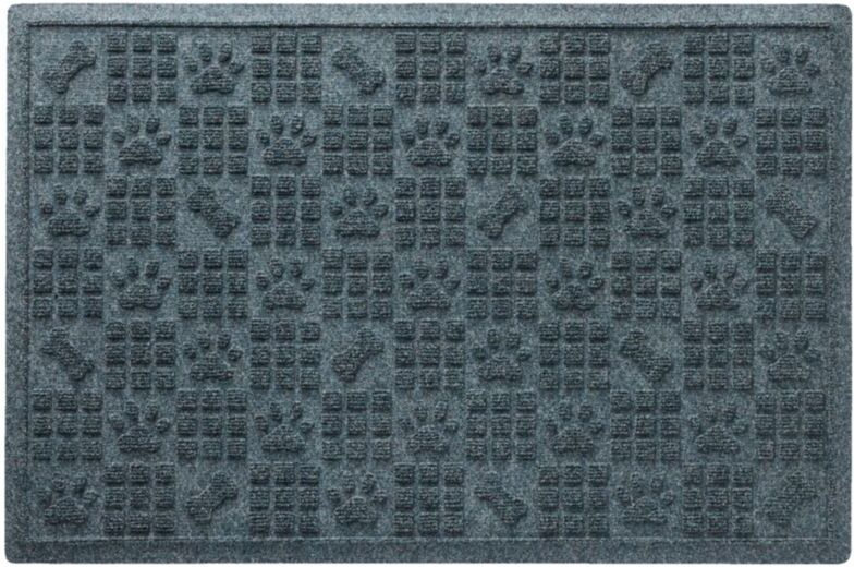 Waterhog Dog Bones and Paws Mat Bluestone, Rubber L.L.Bean