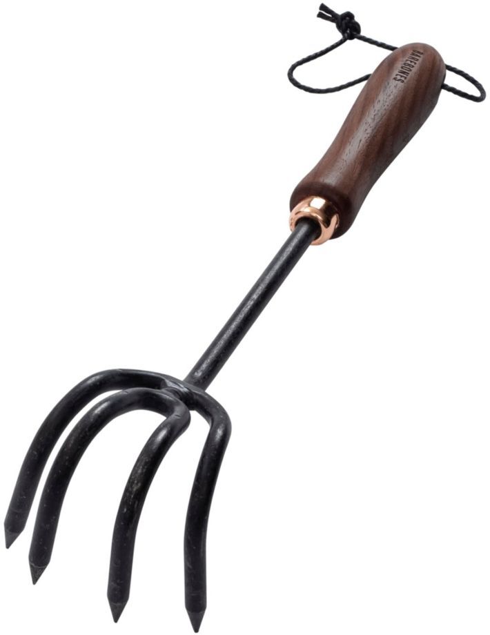 Gardening Cultivator Walnut, Stainless Steel