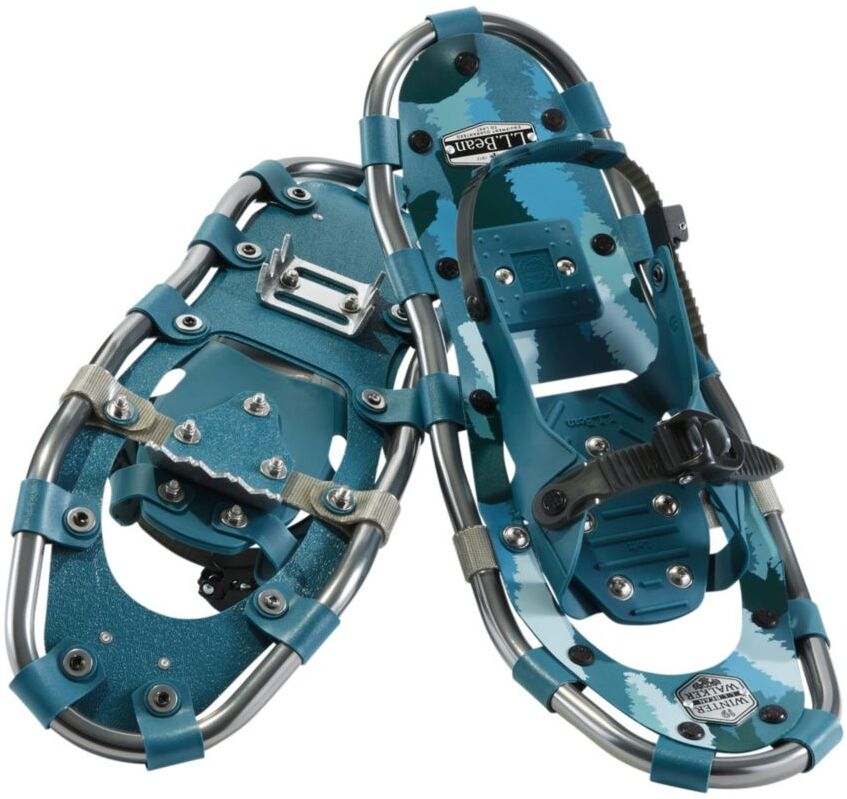 Kids' Winter Walker Snowshoes Blue Pine Hidden Bears, Aluminium L.L.Bean