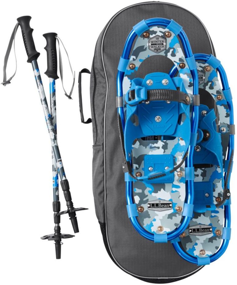 Kids' Winter Walker Snowshoe Package Polar Camo, Aluminium L.L.Bean