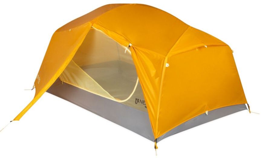 Nemo Aurora 2-Person Backpacking Tent with Footprint Mango/Fog, Aluminium