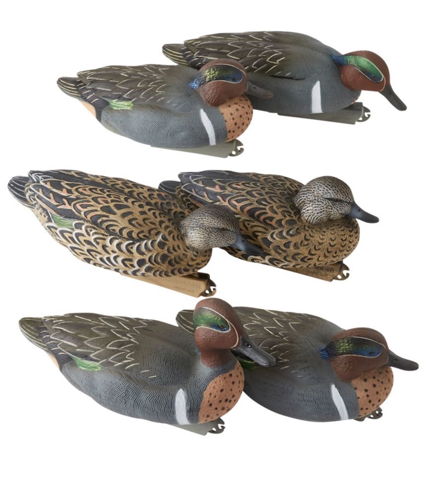 Avery Pro-Grade Decoys, Green-Winged Teal 6-Pack Greenwing Teal, Plastic