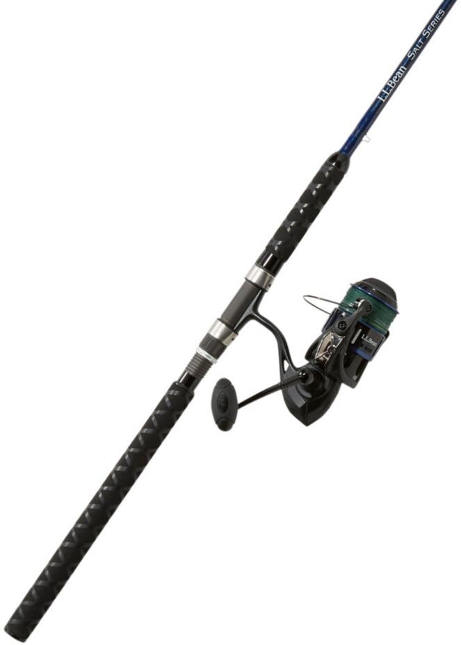 L.L.Bean Saltwater Spinning Rod and Reel Outfits Blue, Aluminium