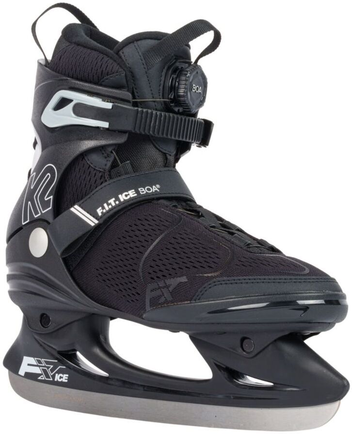 Men's K2 F.I.T. Boa Ice Skates Gray 10, Stainless Steel