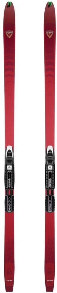 Rossignol BC 80 Backcountry Skis With Mounted NNN BC Auto Bindings Dark Red 186 cm, Metal/Wood