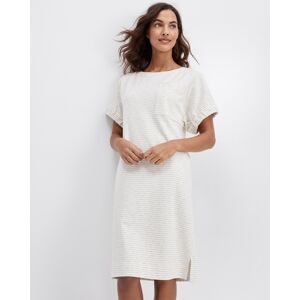 Haven Well Within Gathered Cuff Lounge Dress - White/Blue/Mirage - XS Haven Well Within - female