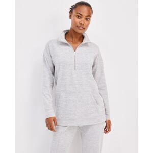 Haven Well Within Sweater Knit Half Zip - Grey/Sky/Heather - Large Haven Well Within - female