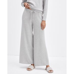 Haven Well Within Cotton Cashmere Wide Leg Pants - Pewter/Heather - Small Haven Well Within - female