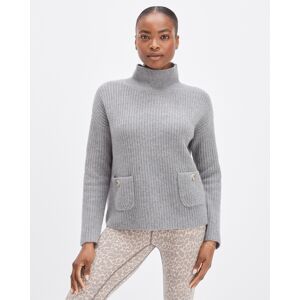 Haven Well Within Cashmere Funnel Neck Sweater - Grey/Sky/Heather - Medium Haven Well Within - female