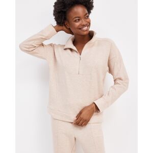 Haven Well Within Fleece Half-Zip Pullover - Oat/Heather - Small Haven Well Within - female
